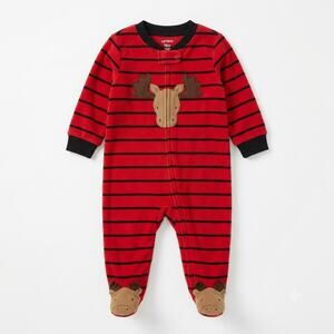 Carter's Moose Fleece Footed Pajamas 🌲6-9mo